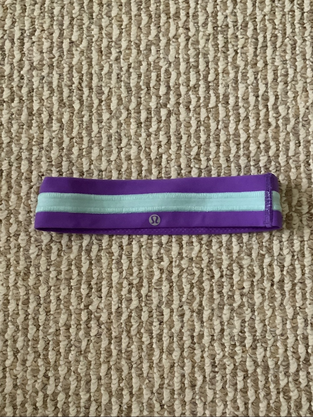 lululemon athletica Purple and  Reflective Sports Headband